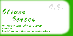 oliver vertes business card
